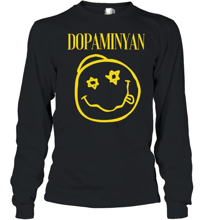 Dopaminyan Nirvana Smiley Face Long Sleeve Tee