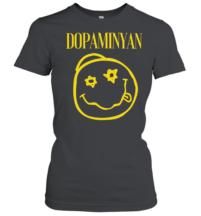 Dopaminyan Nirvana Smiley Face Women T-Shirt
