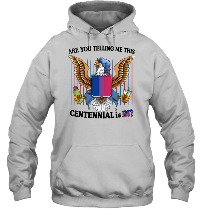 Eagle bisexual pride shield are you telling me this centennial is bi Hoodie