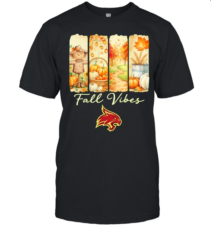 Fall vibes scarecrow and pumpkins Unisex T-Shirt