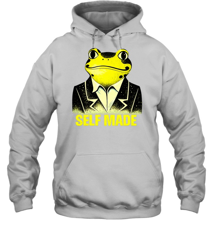 Frog wearing business suit self made Hoodie
