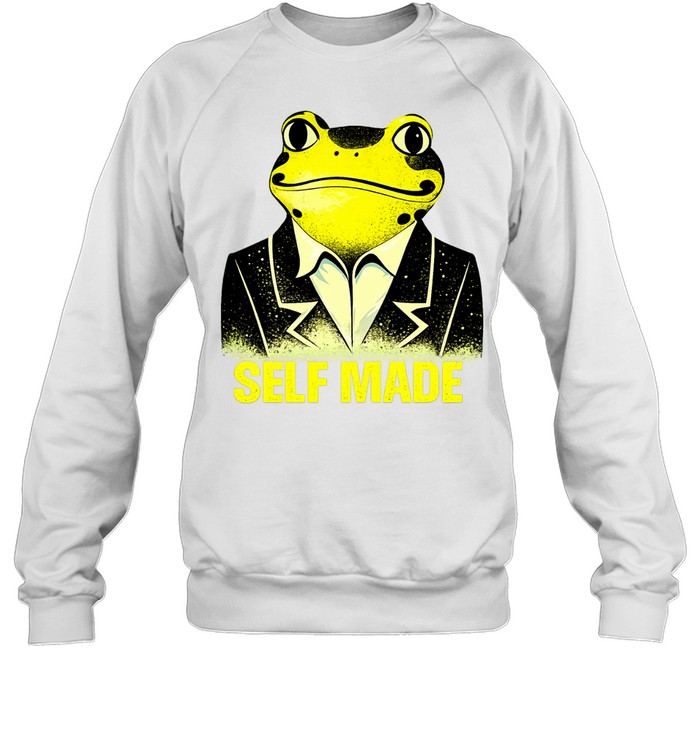Frog wearing business suit self made Sweatshirt