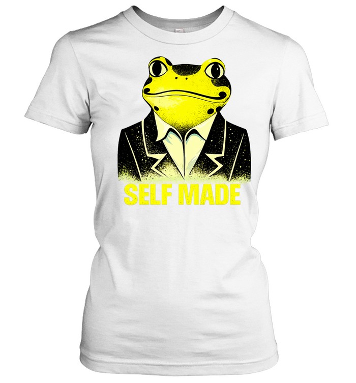 Frog wearing business suit self made Women T-Shirt