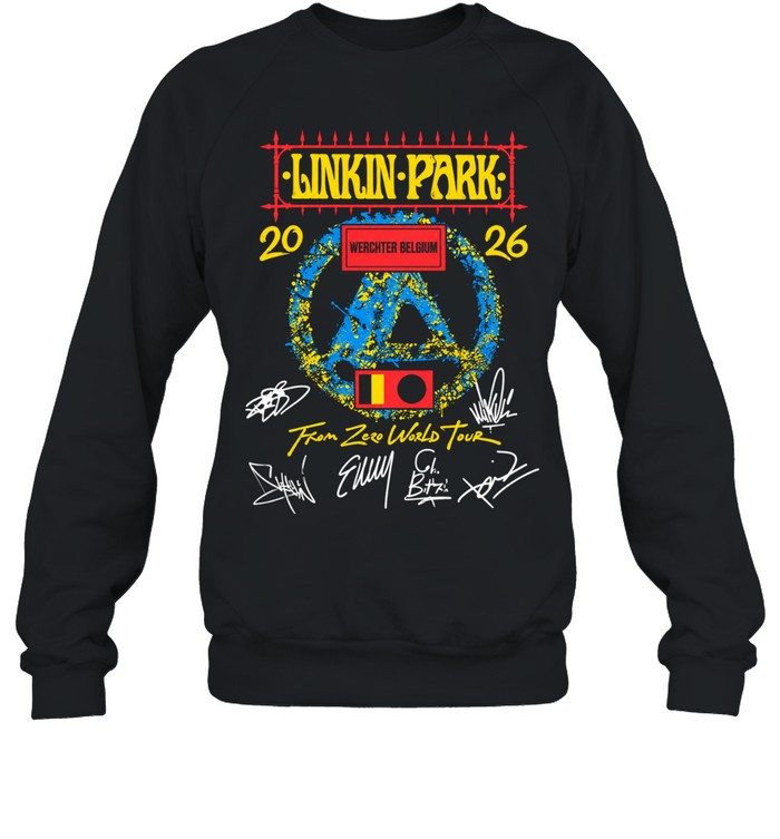 From Zero World Tour 2026 Werchter Belgium Signatures Concert Event Sweatshirt