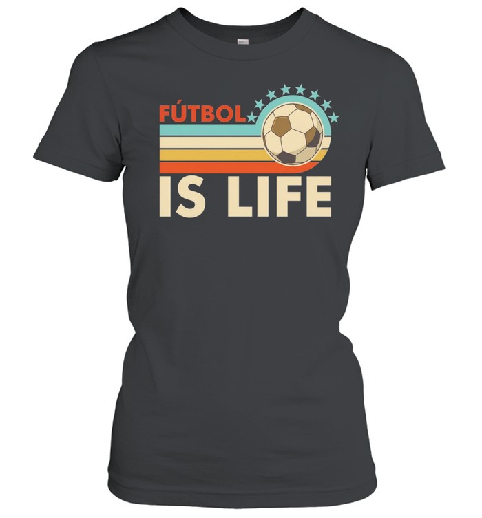 Futbol is life football vintage Women T-Shirt