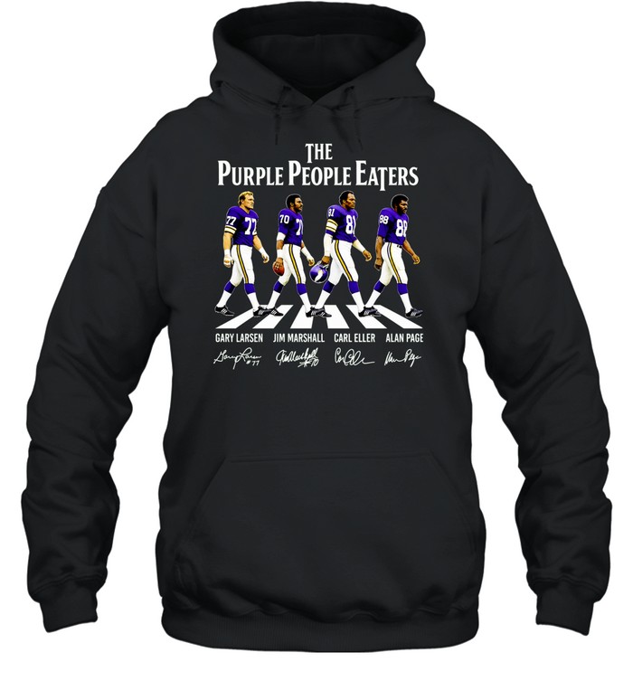 Gary Larsen Jim Marshall Carl Eller Alan Page The Purple People Eaters Hoodie