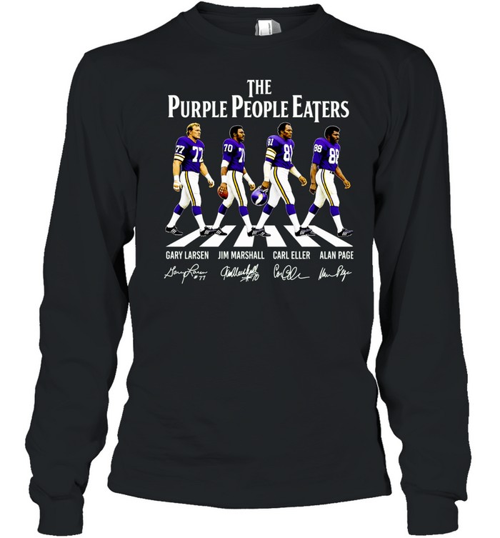 Gary Larsen Jim Marshall Carl Eller Alan Page The Purple People Eaters Long Sleeve Tee
