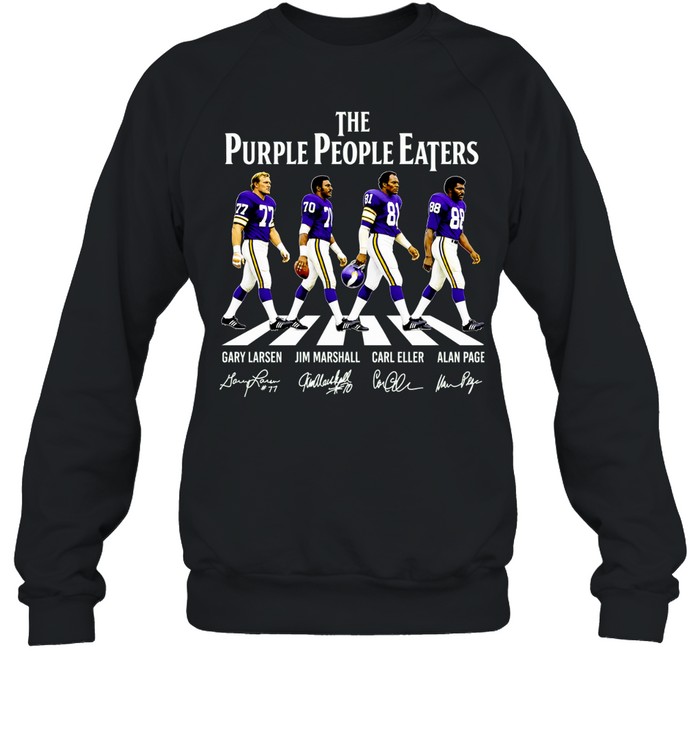 Gary Larsen Jim Marshall Carl Eller Alan Page The Purple People Eaters Sweatshirt