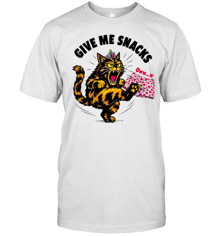 Give me snacks angry tiger cat Unisex T-Shirt