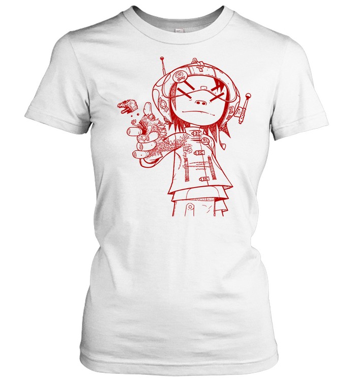 Gorillaz Noodle Line Drawing Women T-Shirt