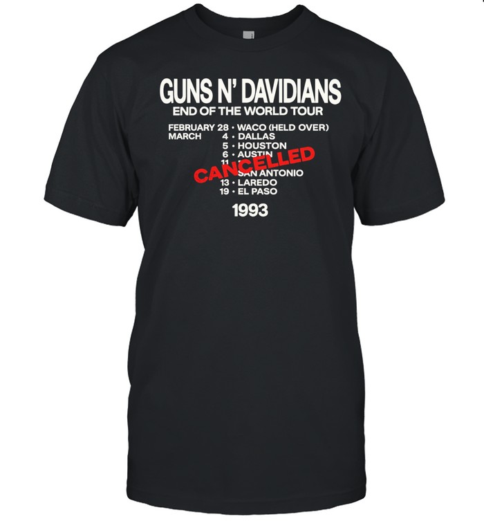 Guns N’ Davidians End of the World Tour 1993 Bootleg Unisex T-Shirt