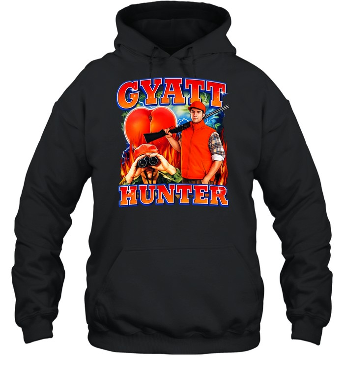 Gyatt Hunter funny slang hunting peach Hoodie