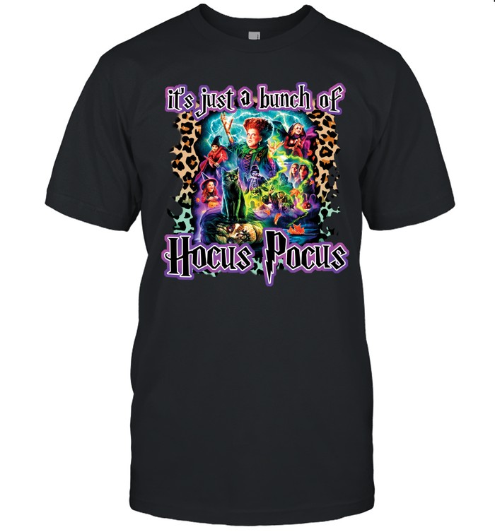 Halloween It's Just a Bunch of Hocus Pocus Leopard Unisex T-Shirt