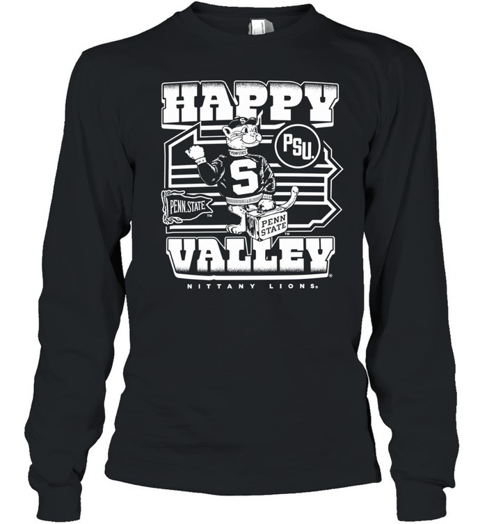 Happy Valley Penn State Nittany Lion PSU Mascot Long Sleeve Tee