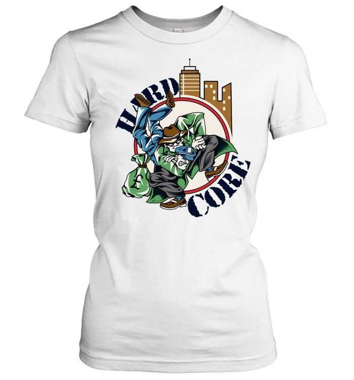 Hard Core British Skinhead Hammer Destroy World Globe Women T-Shirt