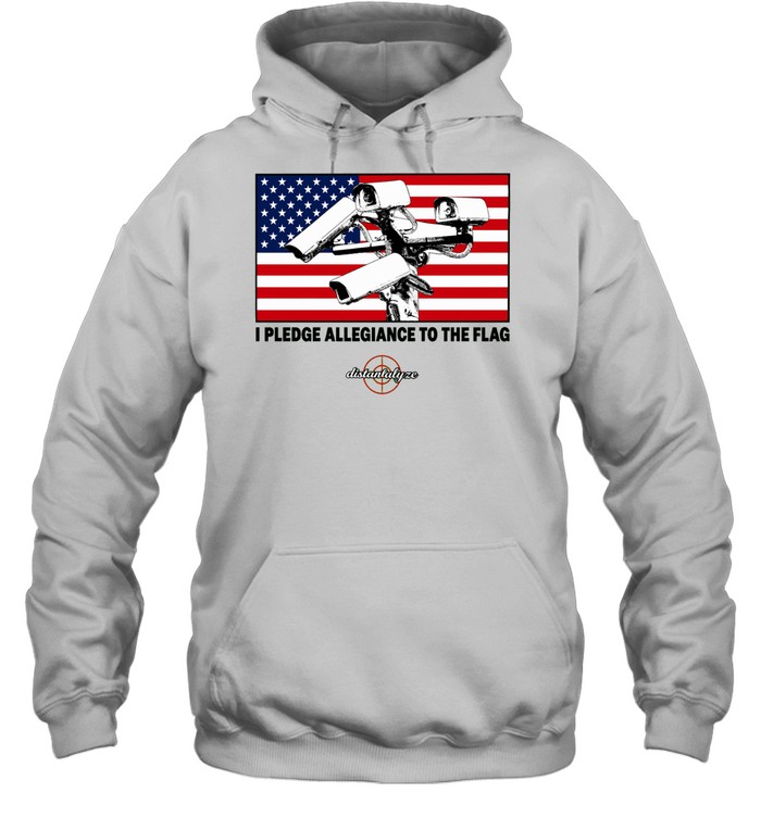 I pledge allegiance to the flag surveillance cameras American flag Hoodie