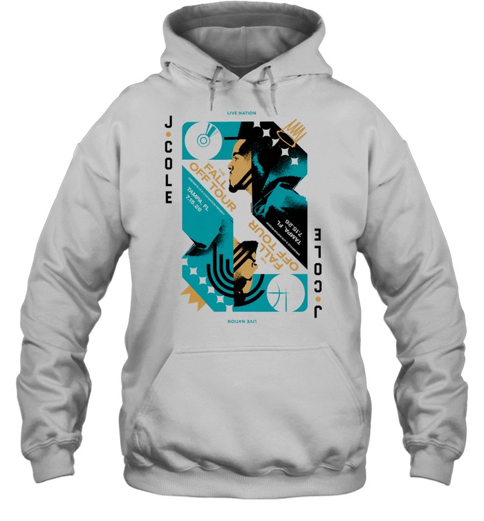 J Cole Tampa FL Event Poster The Fall Off Tour 2026 At Benchmark International Arena In Tampa FL On July 15 2026 Hoodie