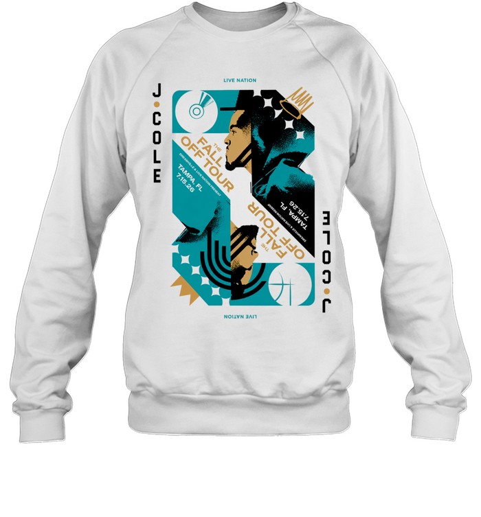 J Cole Tampa FL Event Poster The Fall Off Tour 2026 At Benchmark International Arena In Tampa FL On July 15 2026 Sweatshirt