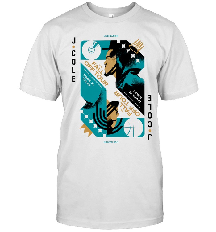 J Cole Tampa FL Event Poster The Fall Off Tour 2026 At Benchmark International Arena In Tampa FL On July 15 2026 Unisex T-Shirt