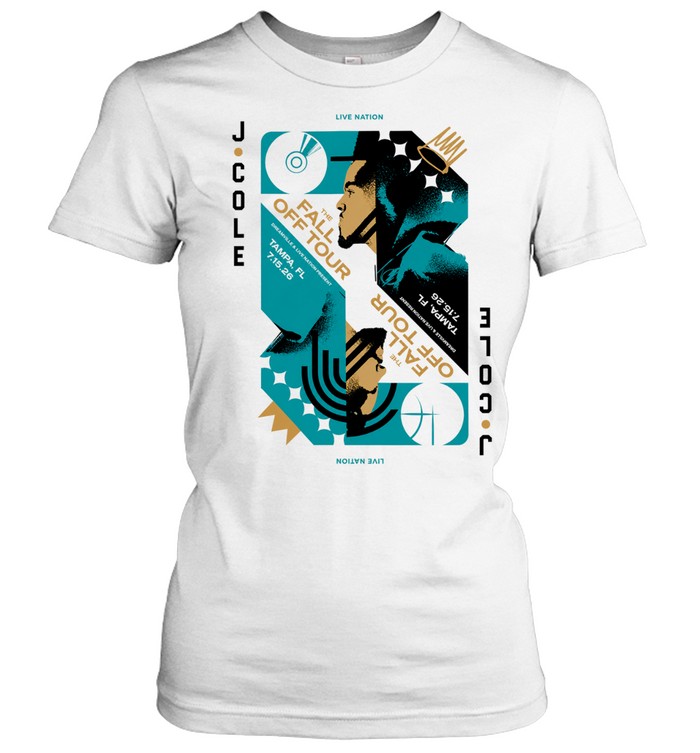 J Cole Tampa FL Event Poster The Fall Off Tour 2026 At Benchmark International Arena In Tampa FL On July 15 2026 Women T-Shirt