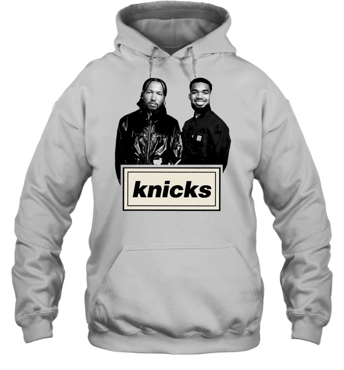 Jalen Brunson and Karl-Anthony Towns Knicks Oasis parody logo Hoodie