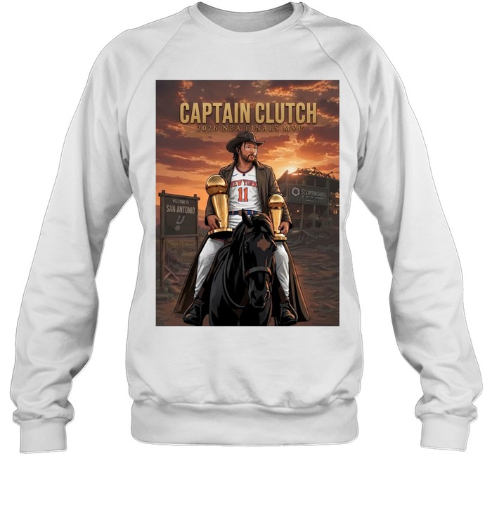 Jalen Brunson Captain Clutch 2026 Finals Mvp Poster Sweatshirt