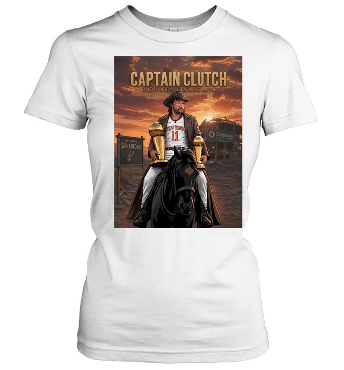 Jalen Brunson Captain Clutch 2026 Finals Mvp Poster Women T-Shirt