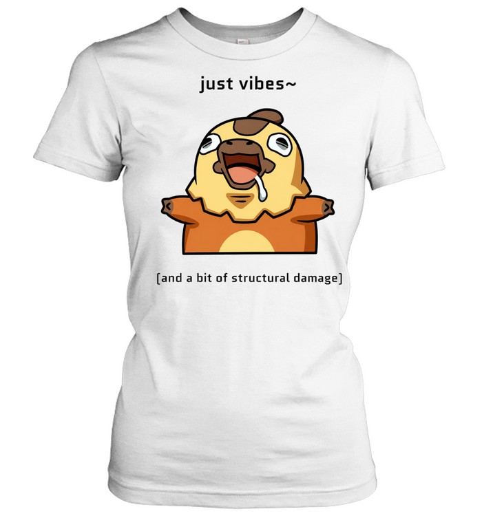 Just Vibes and a Bit of Structural Damage Women T-Shirt