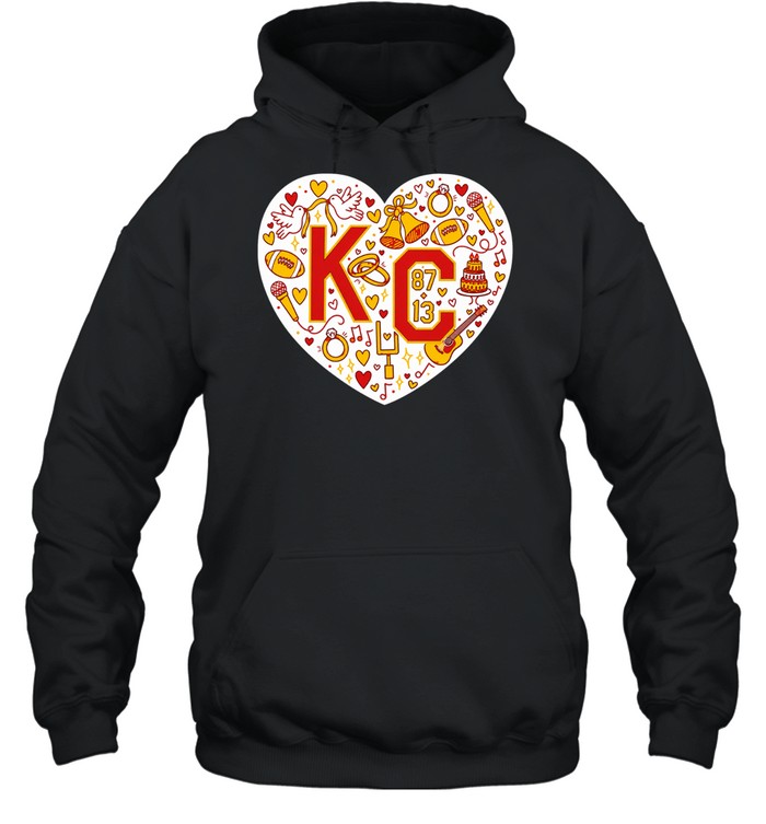 Kansas City 87 13 wedding heart Hoodie