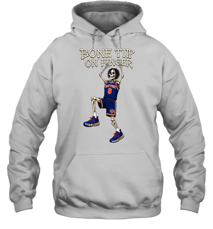 Kemba Walker New York Knicks Bone Tip on Finger Hoodie