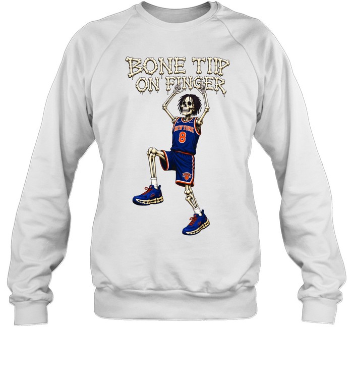 Kemba Walker New York Knicks Bone Tip on Finger Sweatshirt