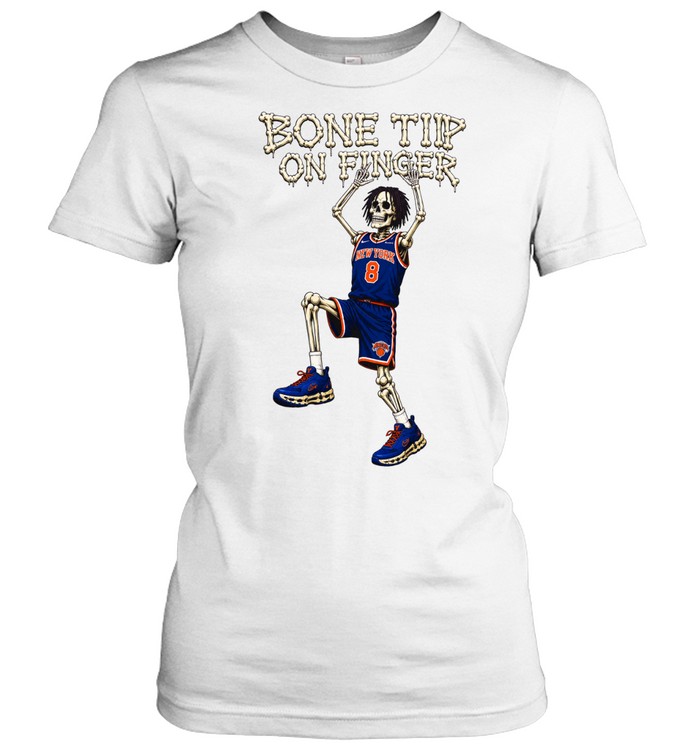 Kemba Walker New York Knicks Bone Tip on Finger Women T-Shirt
