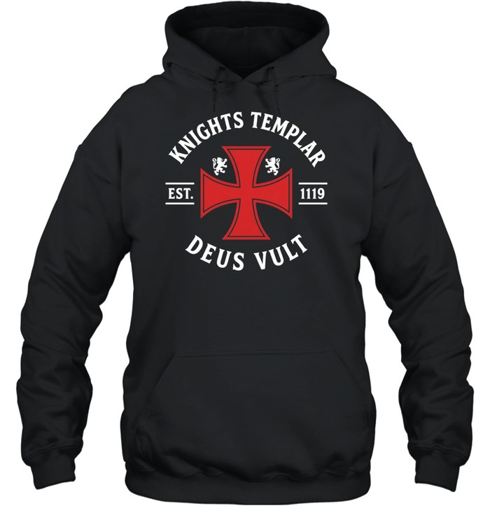 Knights Templar Est 1119 Deus Vult Crusader Hoodie