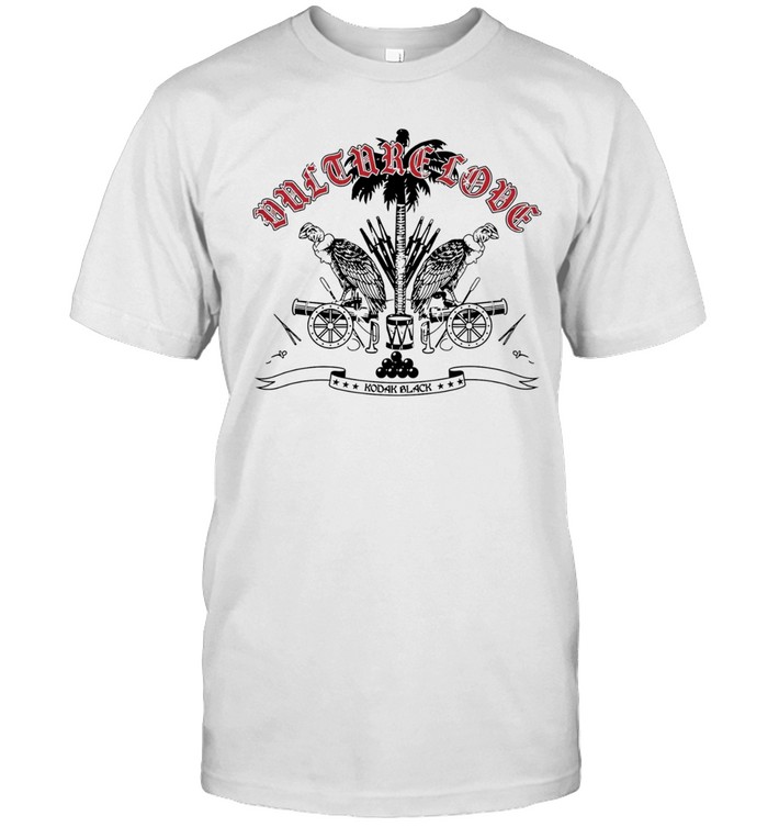 Kodak Black Vulture Love Palm Trees Cannons Black and White Unisex T-Shirt