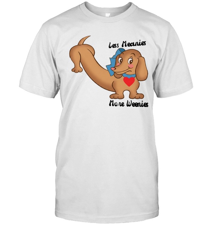 Less Meanies More Weenies Dachshund Sticker Unisex T-Shirt