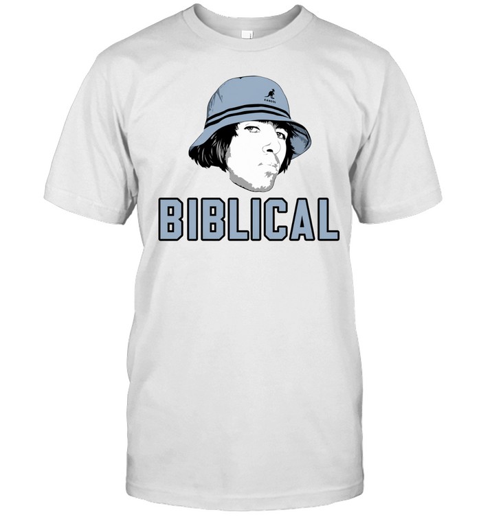 Liam Gallagher Wearing Kangol Hat Biblical 2026 Unisex T-Shirt