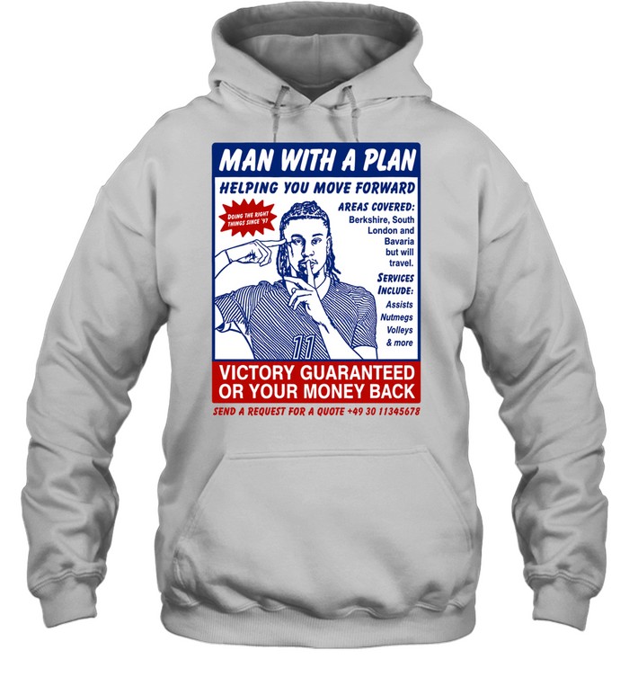 Man With a Plan Helping You Move Forward Bootleg Hoodie