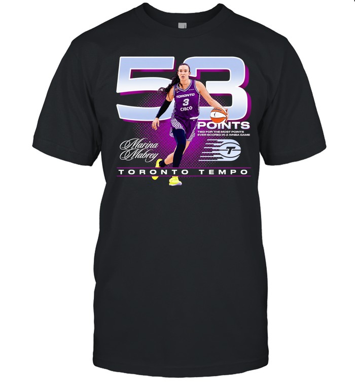 Marina Mabrey Points Toronto Tempo Milestone signature Unisex T-Shirt