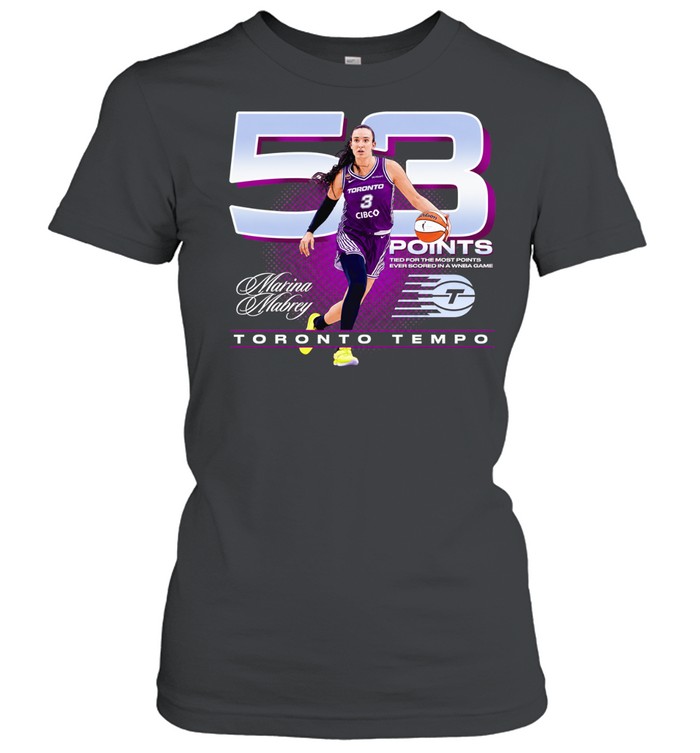 Marina Mabrey Points Toronto Tempo Milestone signature Women T-Shirt