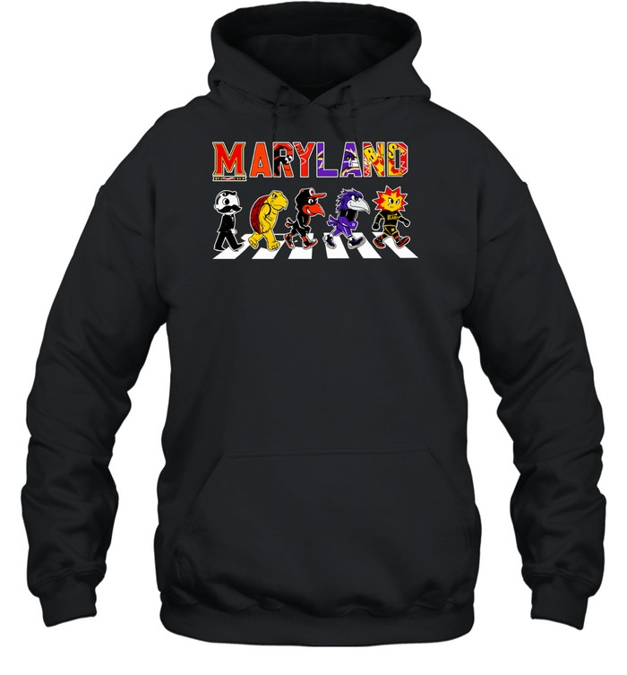 Maryland Abbey Road Mascots Baltimore Orioles 2026 Hoodie