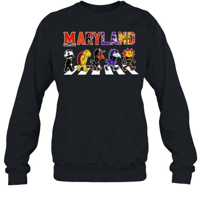 Maryland Abbey Road Mascots Baltimore Orioles 2026 Sweatshirt
