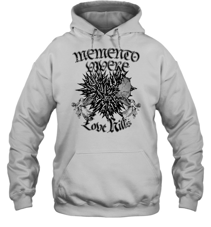 Memento Vivere Love Kills Spiky Heart Angel Hoodie