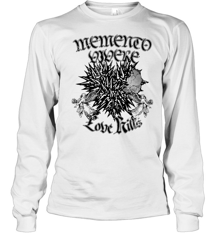 Memento Vivere Love Kills Spiky Heart Angel Long Sleeve Tee