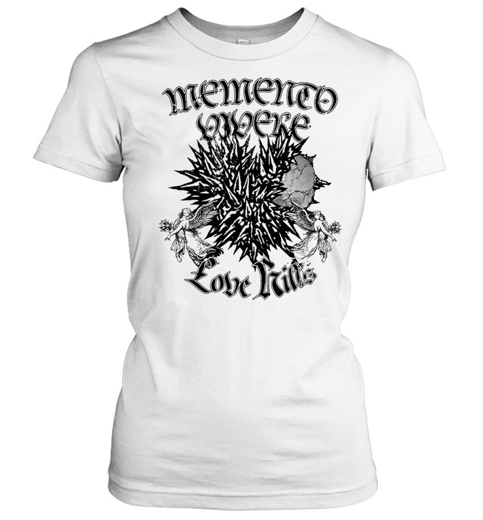 Memento Vivere Love Kills Spiky Heart Angel Women T-Shirt
