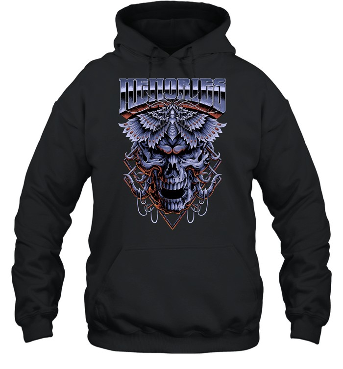Memories Dark Gothic Skull Heavy Metal Horror Art Hoodie