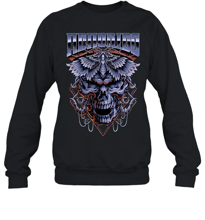 Memories Dark Gothic Skull Heavy Metal Horror Art Sweatshirt