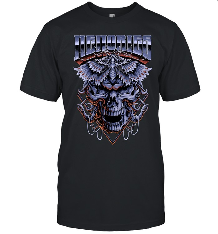 Memories Dark Gothic Skull Heavy Metal Horror Art Unisex T-Shirt