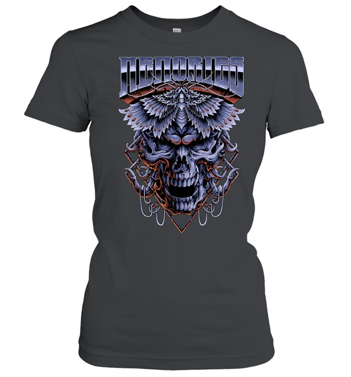 Memories Dark Gothic Skull Heavy Metal Horror Art Women T-Shirt