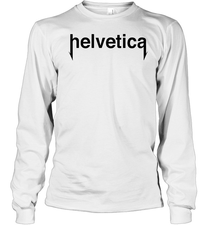 Metal Helvetica Long Sleeve Tee
