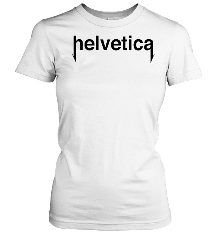 Metal Helvetica Women T-Shirt